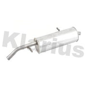 Klarius Box With Tail Pipe Rear fits Citroën C2 2003-2012 1.1 1.4