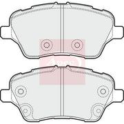 Apec Front Brake Pad Set fits Ford B-Max 2012-2017 1.0 1.4 1.5 1.6