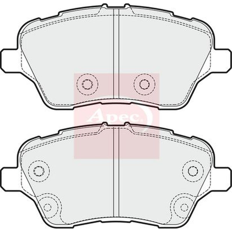 Apec Front Brake Pad Set fits Ford B-Max 2012-2017 1.0 1.4 1.5 1.6