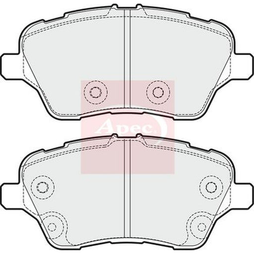 Apec Front Brake Pad Set fits Ford B-Max 2012-2017 1.0 1.4 1.5 1.6
