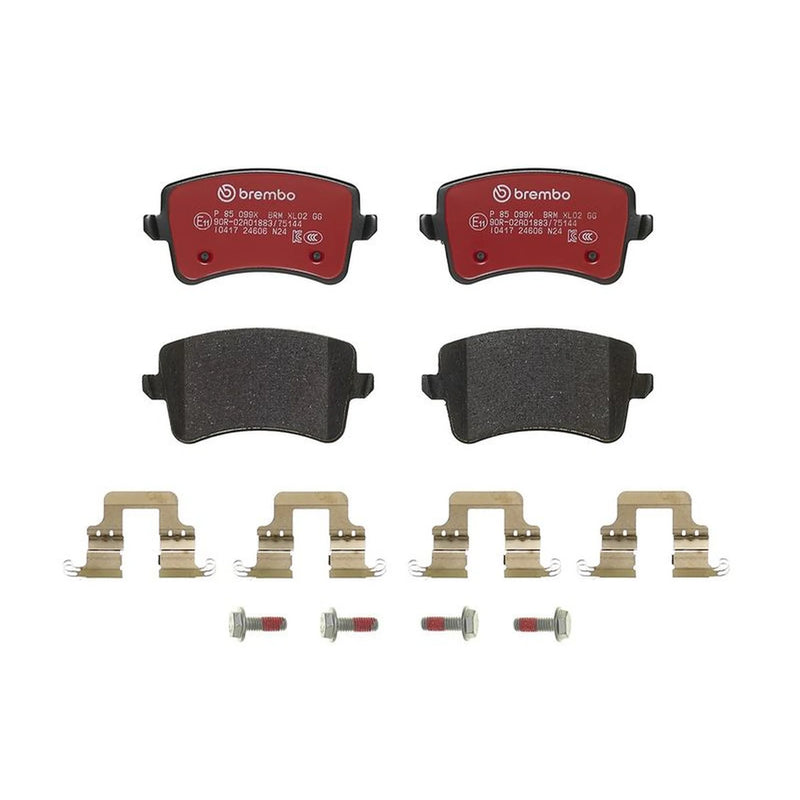 Brembo 4 x Rear Brake Pad Set fits Audi A4 Allroad B8 2009-2016 2.0 3.0