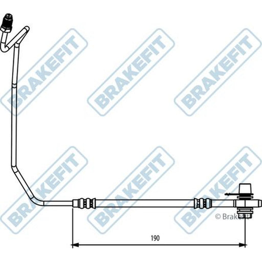 Apec Brake Hydraulic Hose Line Rear Right fits Audi A6 C5 1997-2005