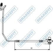 Apec Brake Hydraulic Hose Line outer BHO4315