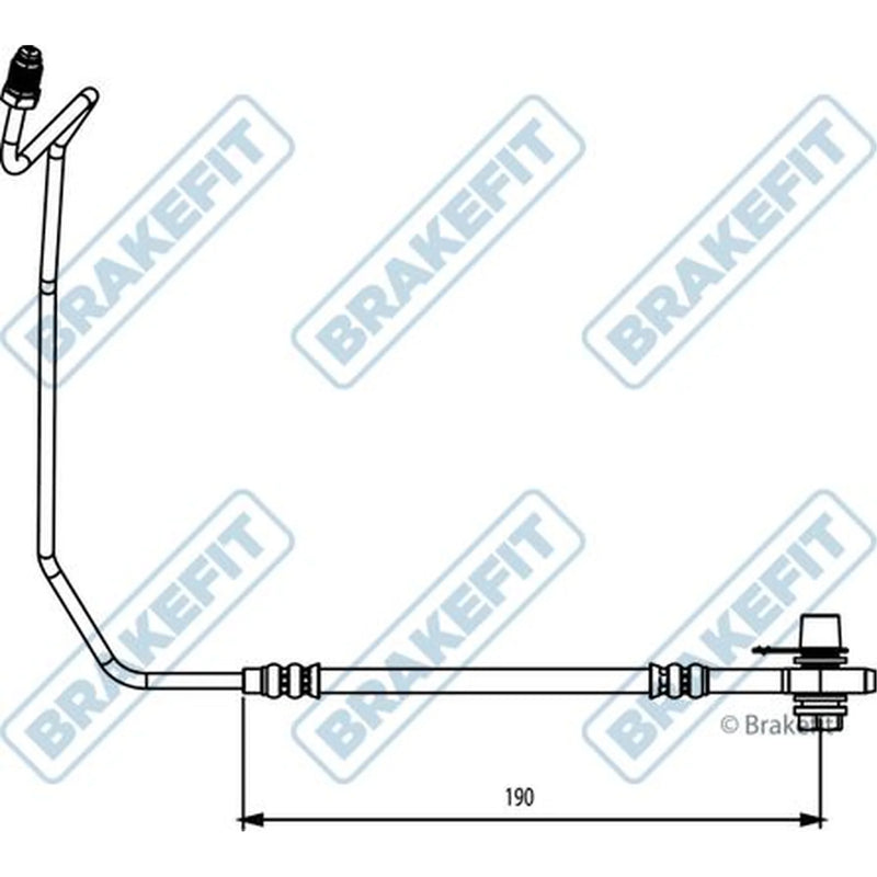 Apec Brake Hydraulic Hose Line outer BHO4315