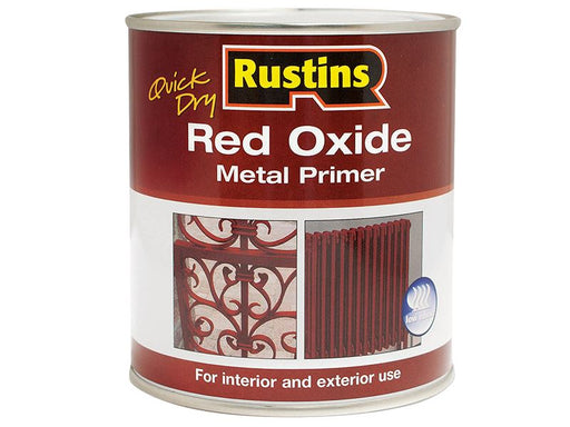 Rustins Quick Dry Red Oxide Metal Primer 1 litre Rustins - Dynamic Drive