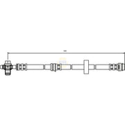 NAPA Brake Hydraulic Hose Line Front NBH1101