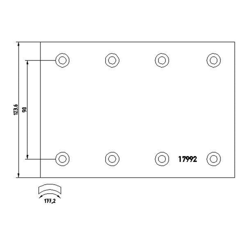 Textar Textar Cv Brake Lining Set 1799202
