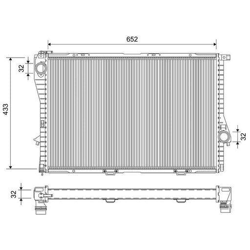 Valeo Engine Radiator 734277