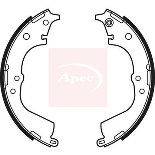 Apec Brake Shoe Set Axle Kit fits Toyota Granvia 1995-2002 2.7 3.0