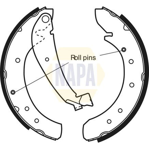 NAPA Brake Shoe Set Axle Kit NBS1025