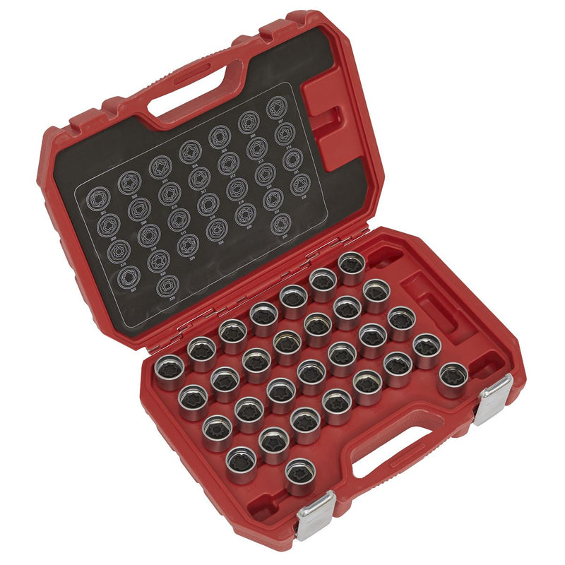 Sealey Locking Wheel Nut Key Set 30pc Mercedes SX212 Sealey - Dynamic Drive