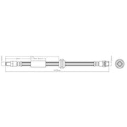 Abtex Brake Hydraulic Hose Line Rear fits Mini Mini 2001-2008