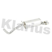 Klarius Box With Tail Pipe Rear fits Audi A1 2012-2015 1.4