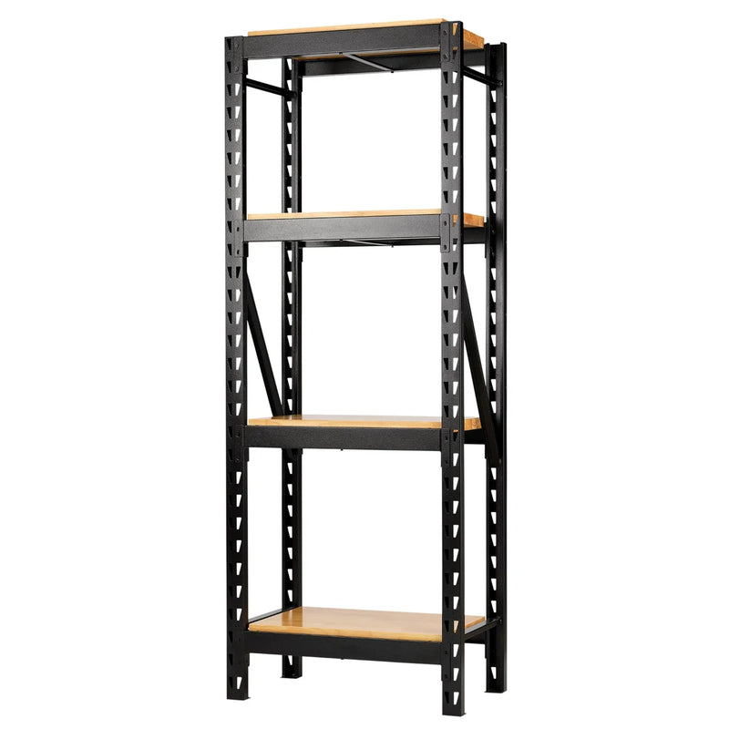 Bunker 21 Piece Modular 4 Tier Racking 750mm with Hardwood Shelving