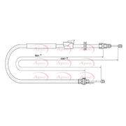 Apec Handbrake Cable Right Rear CAB1026