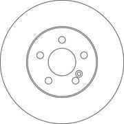 Abtex 2 x Vented Rear Brake Discs BD1599V-x2