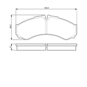 Bosch Front & Rear Pads fits Iveco Daily V 2012-2014
