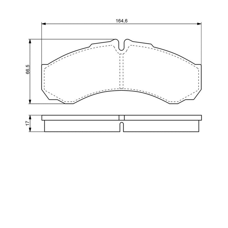 Bosch Front & Rear Pads fits Iveco Daily V 2012-2014