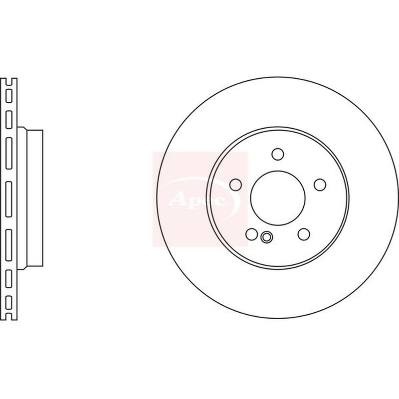 Apec Front / & Rear / Brake Discs & Pads fits Mercedes-Benz Clk 2002-2010