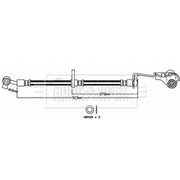 Borg & Beck Brake Hydraulic Hose Line Front Left BBH8406