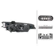 Hella Headlight Headlamp LED Left 1LX 013 501-931