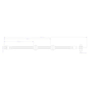 Juratek Brake Hydraulic Hose Line Rear fits Land Rover Freelander 2 2006-2014
