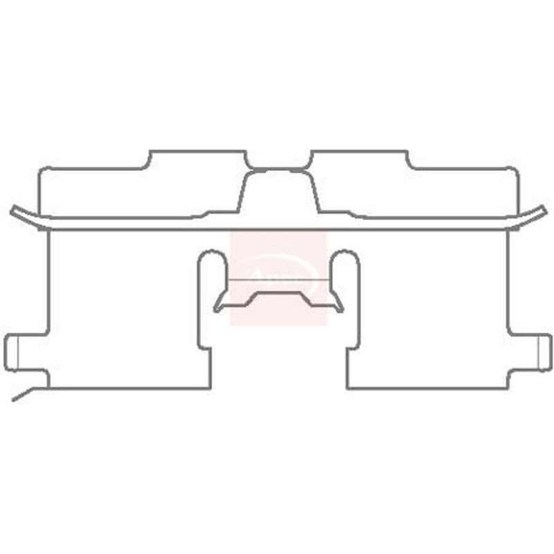 Apec Brake Pad Accessory Fitting Kit Rear fits Chevrolet Lacetti 2003-2013