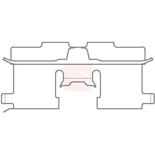 Apec Brake Pad Accessory Fitting Kit Rear fits Chevrolet Lacetti 2003-2013
