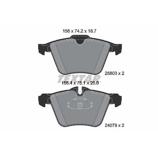 Textar Front Brake Pad Set 2580301