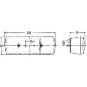 Hella Tail Light / Lamp R5W Right