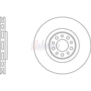 Fahren Front Brake Vented Discs & Pads fits Alfa Romeo Tonale 2022 on 1.3 1.5