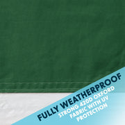 Dellonda Premium Fabric Side Panels - Dark Green Dellonda  - Dynamic Drive