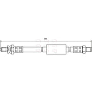 Apec Brake Hydraulic Hose Line Rear fits Ford Ka 1996-2008 1.3 1.6
