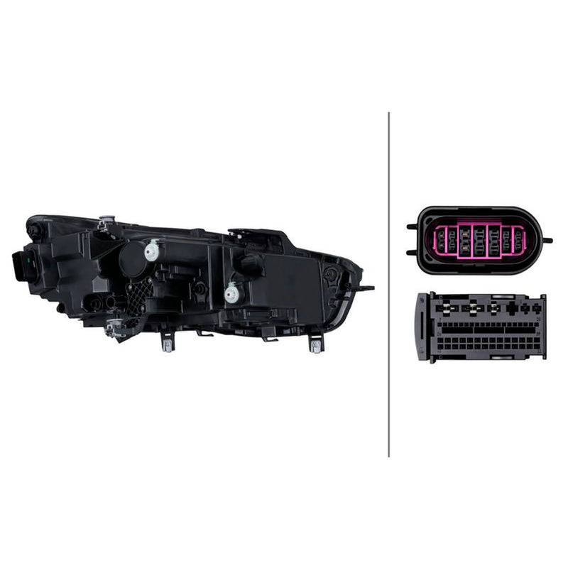 Hella Headlight Headlamp LED Left 1LX 016 810-471