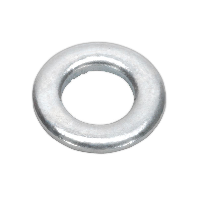 Sealey Flat Washer M5 x 10mm Form A Zinc DIN 125 Pack of 100 FWA510 Sealey  - Dynamic Drive
