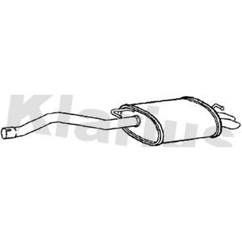 Klarius Box With Tail Pipe Rear fits VW California T6 Camper 2015-2024 2.0