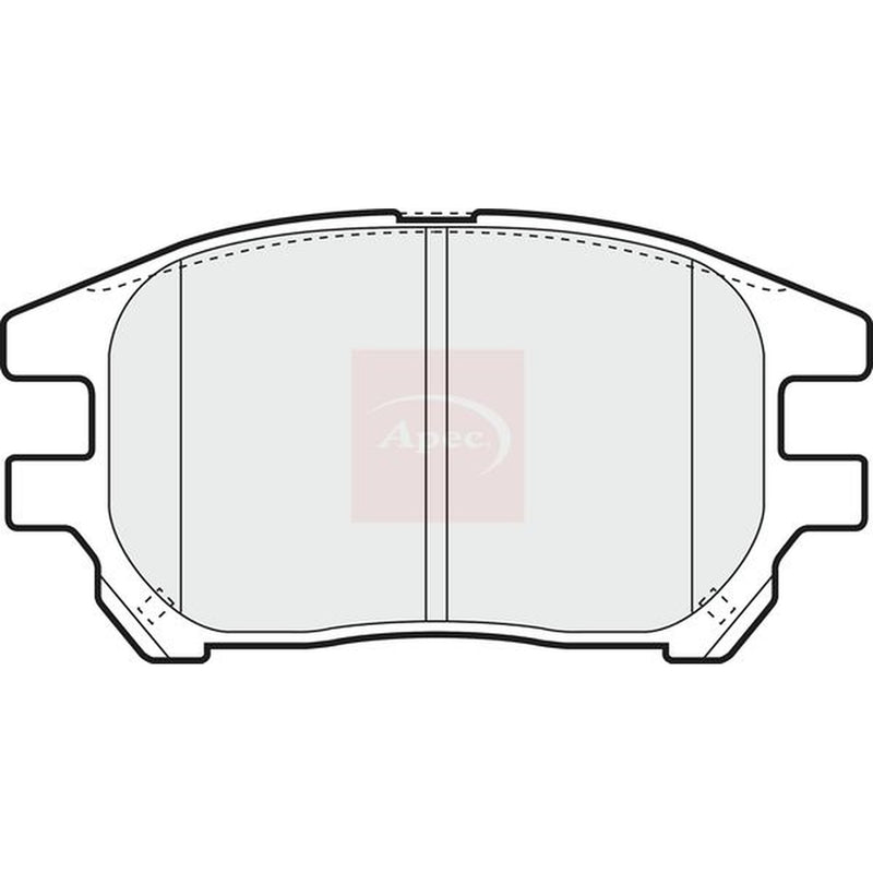 Apec Front Brake Pad Set fits Lexus Rx 2000-2003