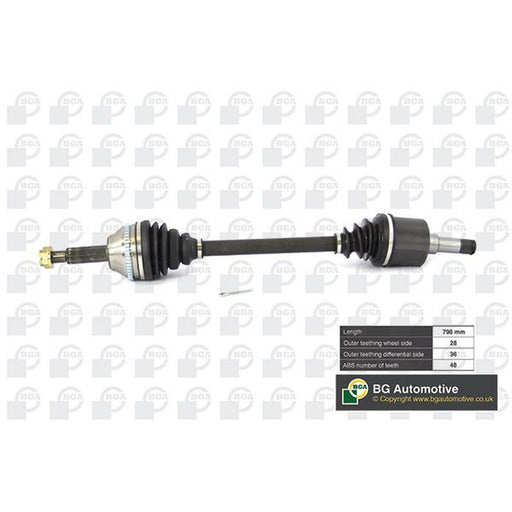 BGA CV Drive Shaft Driveshaft Front Left fits Ford Transit 2006-2014 2.2