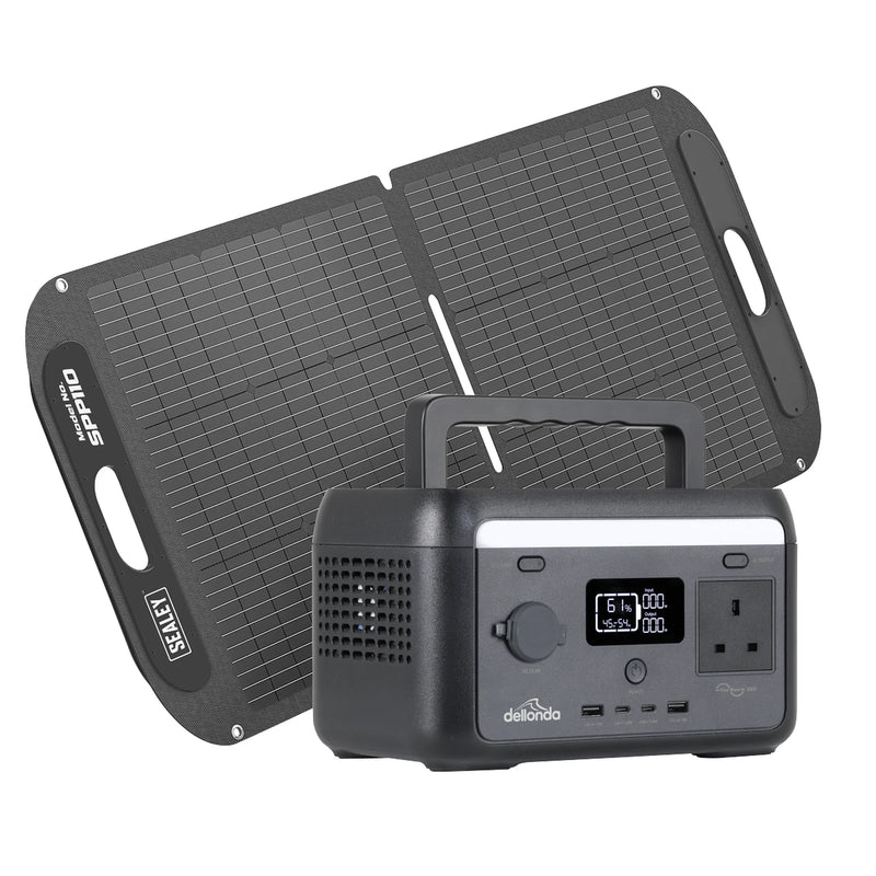 Dellonda Portable Power Station DL178 300W with 110W Solar Panel
