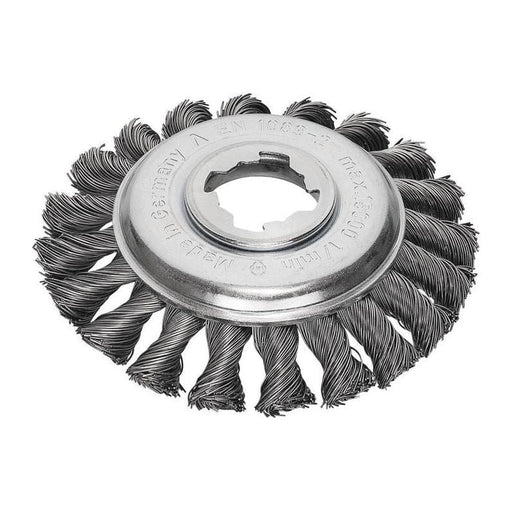 Lessmann X-Lock Steel Knot Bevel Brush 115mm Non Spark Lessmann - Dynamic Drive