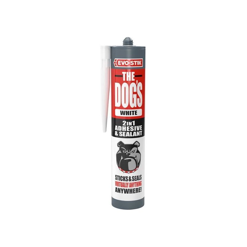 Evo-Stik The Dog's Multipurpose Adhesive & Sealant White 290ml EVO-STIK - Dynamic Drive