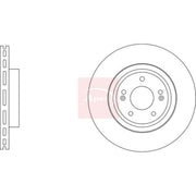 Apec 2 x Vented Rear Brake Discs DSK3474-x2