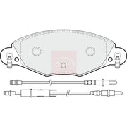 Apec Front Brake Pad Set fits Citroën C5 I 2001-2004 2.0 2.2 3.0
