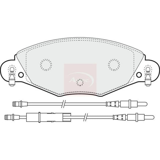Apec Front Brake Pad Set PAD1283