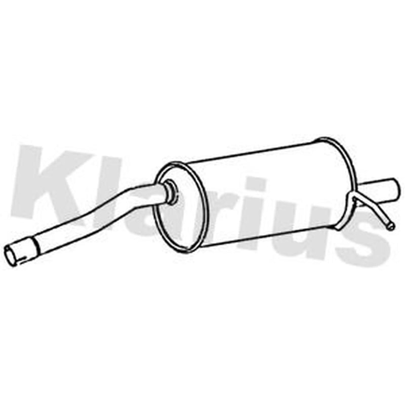 Klarius Box With Tail Pipe Rear fits Dacia Sandero 2008-2013 1.5