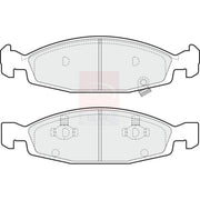 Apec Front & Rear Pads fits Jeep Grand Cherokee 1999-2005 2.7 3.1 4.7