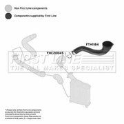 First Line Intercooler Turbo Charge Air Hose fits VW Touareg 2003-2010 2.5
