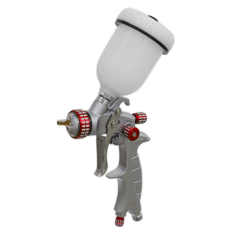 Sealey HVLP Gravity Feed Touch-Up Spray Gun 1mm Set-Up HVLP04 Sealey - Dynamic Drive