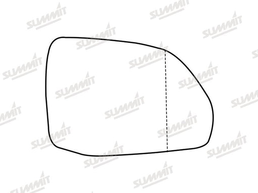 Summit Stick-On Standard Mirror Glass fits Audi Q7 & SQ7 16 On RHS Summit - Bars 4 Cars