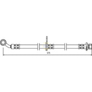 NAPA Brake Hydraulic Hose Line Front Left fits Honda Civic VII 2000-2005